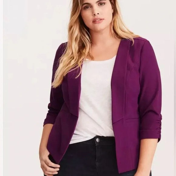Torrid Purple Blazer for Women - Picture 1 of 10